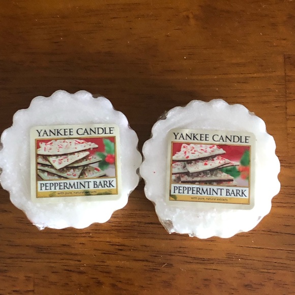 Yankee Candle Tarts Wax 2 Peppermint Bark - 2 Spiced Pumpkin - New Sealed - Picture 3 of 8
